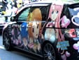 ドリームクラブの痛バスと公式痛車