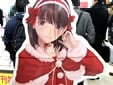 等身大のサンタ寧々さん・サンタ愛花・サンタ凛子