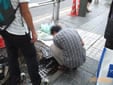 テレ朝が「献花スポット」を撮影